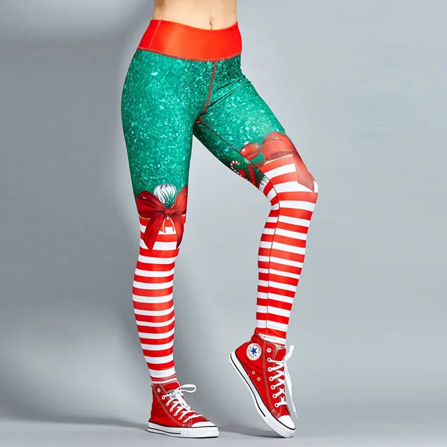 Christmas Leggings - Sexy Skinny Leggins - Fitness Printed Workout Stretch Pants 3