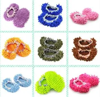 Color random 1 пара = 2 шт многофункциональная Пылезащитная Швабра для дома тапочки для уборки ленивого пола уборка пыли для ног покрытие для обуви Бытовые аксессуары - Цвет: Color random