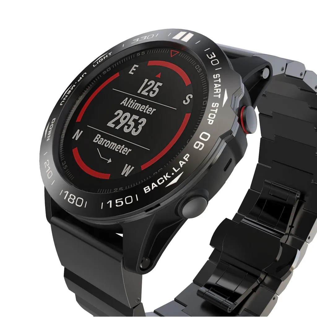 Для Garmin Fenix 5X/Fenix5X Plus Часы Ободок кольцо клейкая крышка нержавеющая сталь умные часы аксессуары защитный чехол#1205