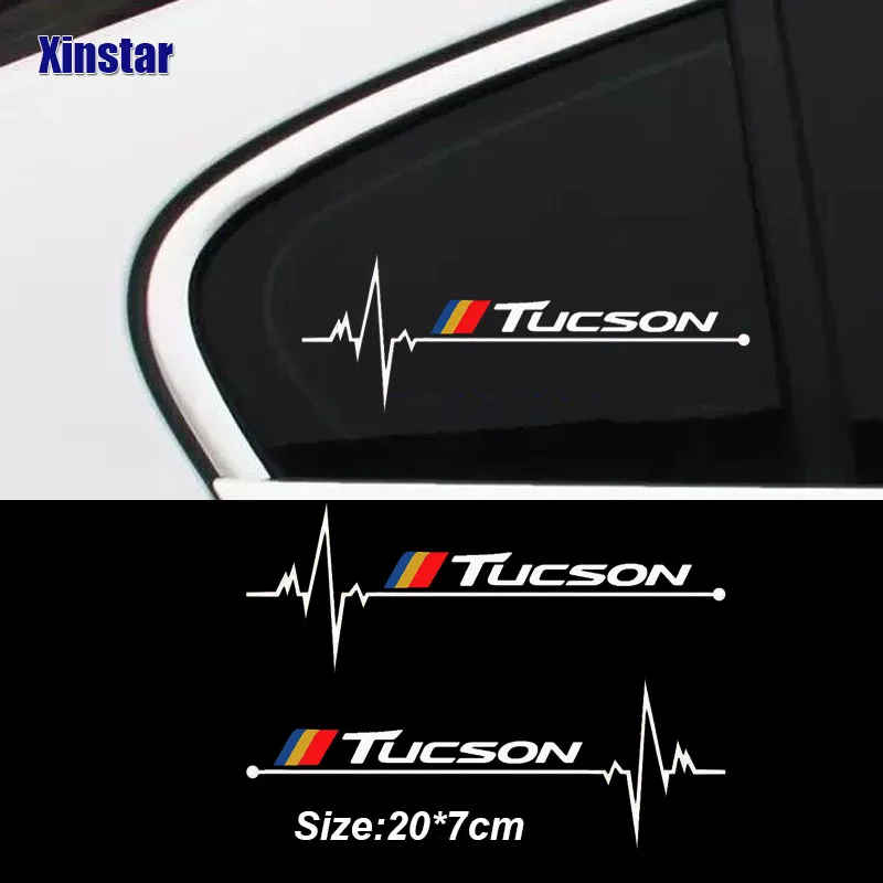 Наклейки на автомобильные окна для Hyundai Tucson 2 шт.|Наклейки автомобиль| |