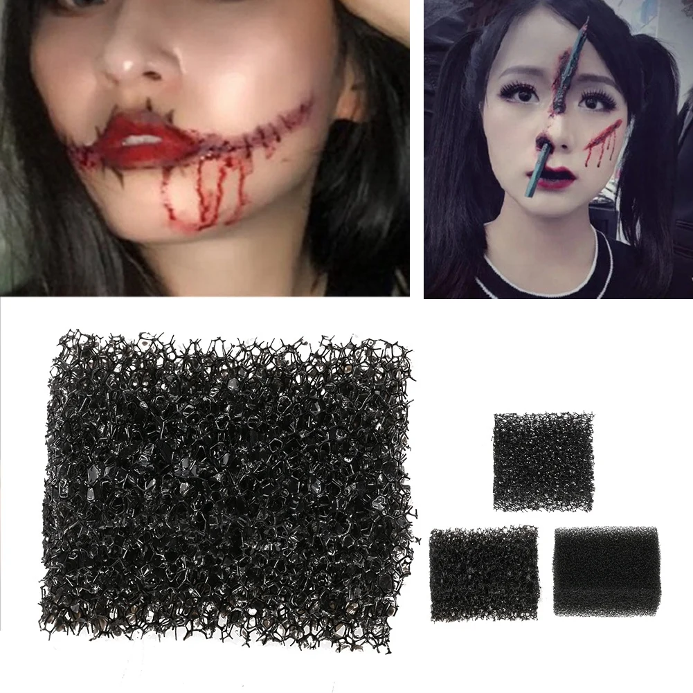 Макияж Губка для Хэллоуин Рождество специальная кровавый шрам щетина эффекты