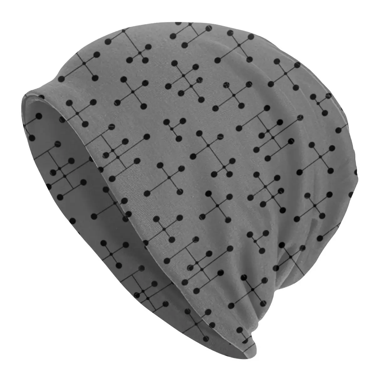 

Adjustable Midcentury Modern Dots Knit Cap Casual Unisex Beanies