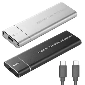 Корпус для твердотельного накопителя NVME m2 SSD 3,1, 10 Гбитс, USB 2280 Gen2-M.2 NVME NGFF PCIe SSD