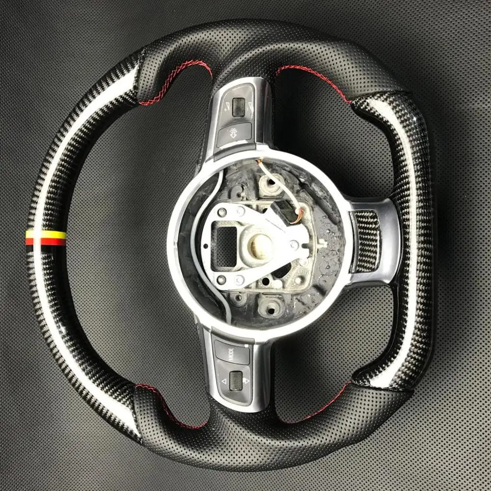 Настоящее углеродное волокно подгонянное рулевое колесо планки Замена рулевого
