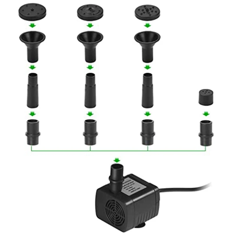 

Water Fountain Pump Outdoor, Upgraded Solar Fountain Pond Pump Kit with Stake, Solar Powered Water Fountain Pump
