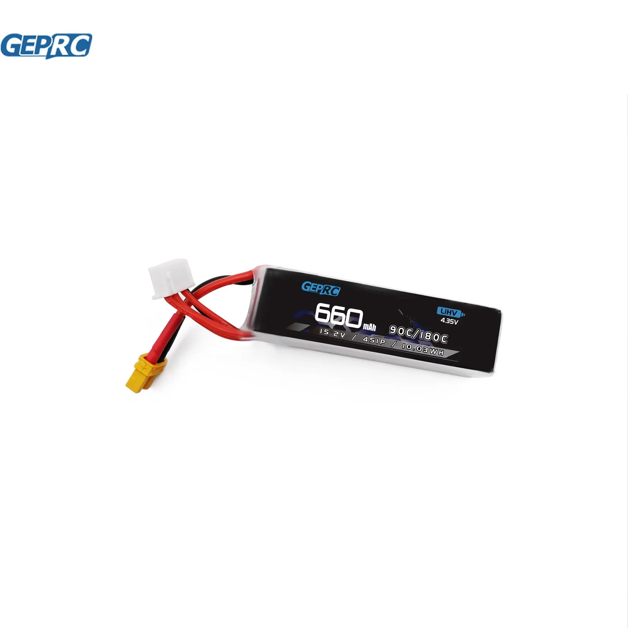 GEPRC-bater&iacute;a LiPo de 660mAh para Dron, pieza de accesorios para cuadric&oacute;ptero, 4S, 90/180C, HV, 3,8 V/4,35 V, compatible con la serie Cinelog-3