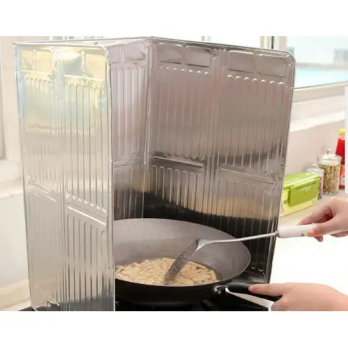 Кухня приготовление пищи Жарка сковорода экран от масляных брызг крышка против