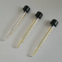 10pcslot 15ml glass centrifugal test tube with graduation conical bottom