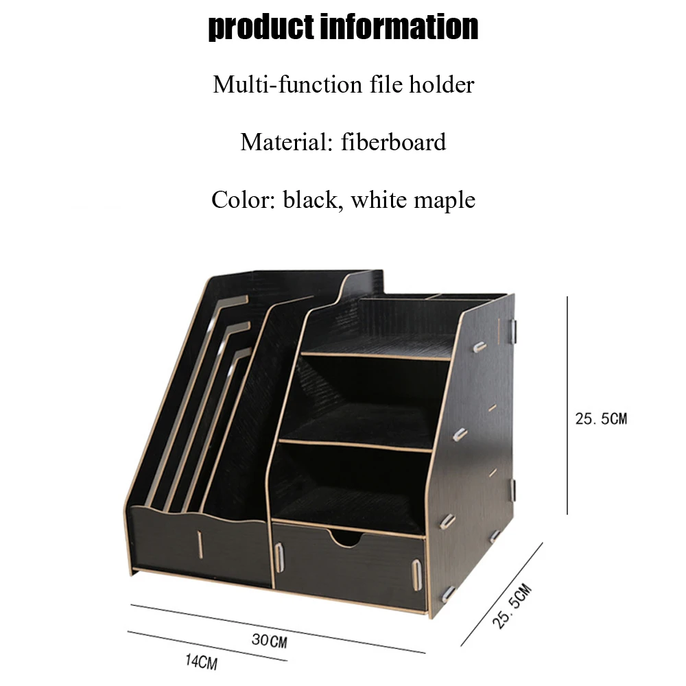 1 шт. деревянный держатель для файлов Настольный органайзер хранения данных