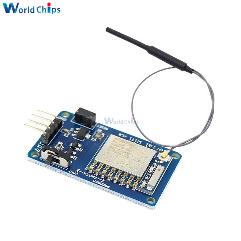 Модуль ESP8266 с поддержкой Wi Fi 4 контактный TTL контроллер портов UART антенной IPEX 2 ГГц
