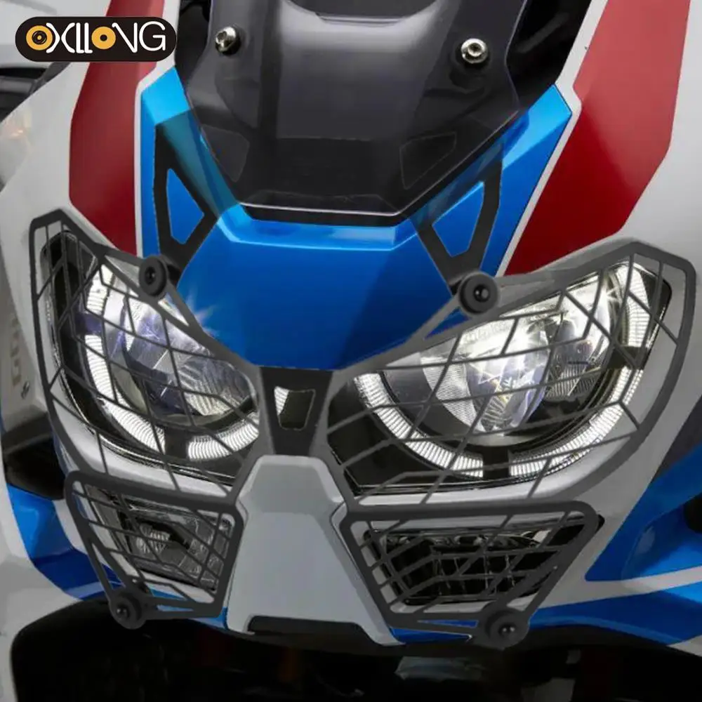 FOR HONDA CRF1100L AFRICA TWIN ADVENTURE SPORTS 2019 2020 2021 Motorcycle Headlight Grille Guard Cover Head Light Lamp Protector