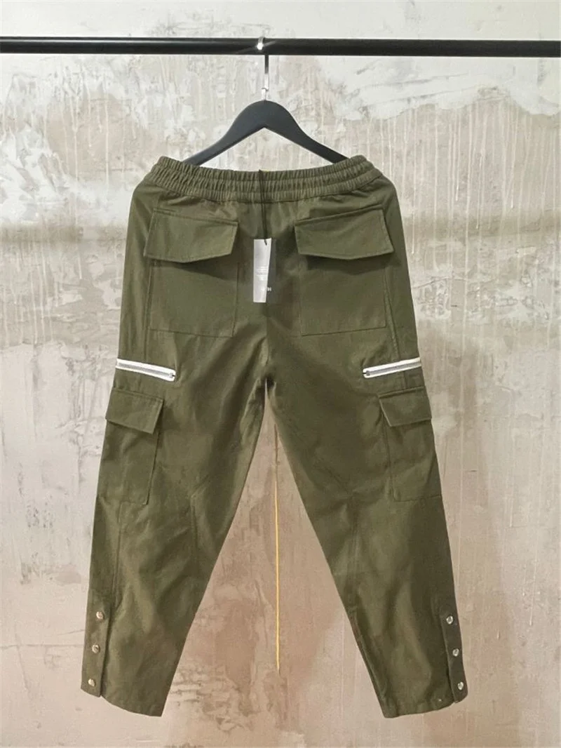 

Брюки-карго мужские/женские винтажные на молнии, с карманами