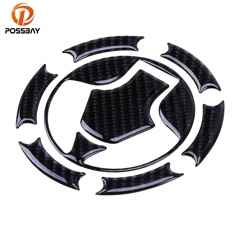 

Наклейки на топливный бак мотоцикла POSSBAY из углеродного волокна, универсальные наклейки для Kawasaki Ninja 300 EX300, наклейки на топливный бак мотоци...