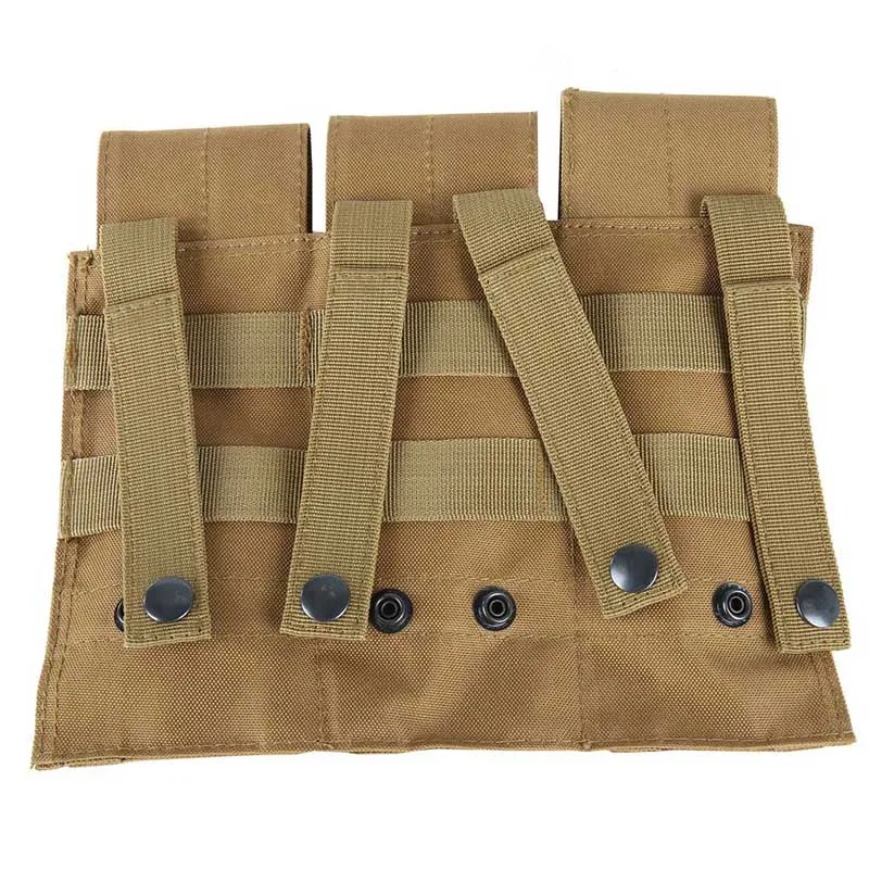 

Outdoor Hunting Airsoft Molle Tactical Triple Mag Magazine Pouch Pistol Handgun Shooting Combat Vest Tool Dump Drop Bag