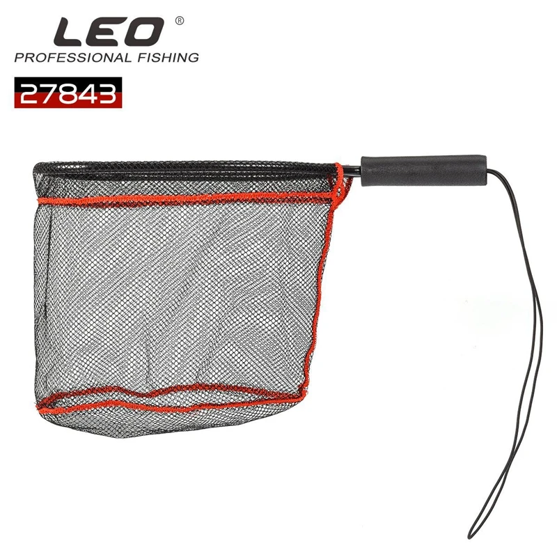 LEO рыболовная сеть для ловли нахлыстом алюминиевый сплав нейлоновая сетка