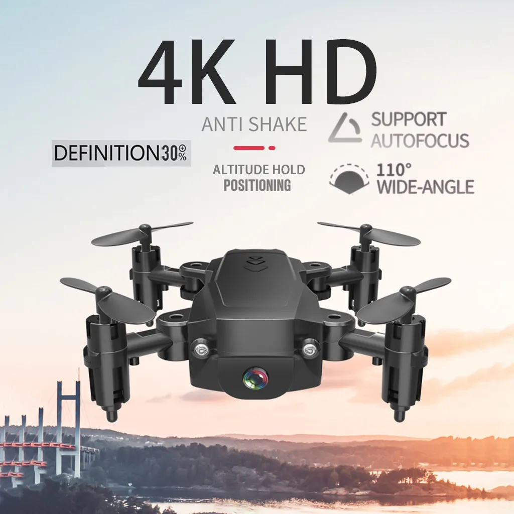 Рыболовный Дрон iqos H16 2,4G 4K HD камера Wi-Fi FPV высота удержания Складной Микро Карманный Дрон с селфи pgytech посадочная площадка
