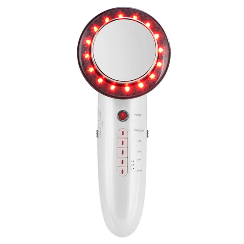 

6-в-1 Красочный светодиодный уход за кожей лица Красота машина Sonic зубная щётка для похудения тела EMS микро-электрическое средство для лифтин...