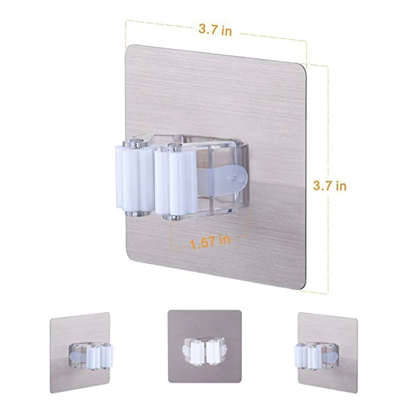 Универсальная самоклеящаяся настенный держатель швабры зубная щетка отель