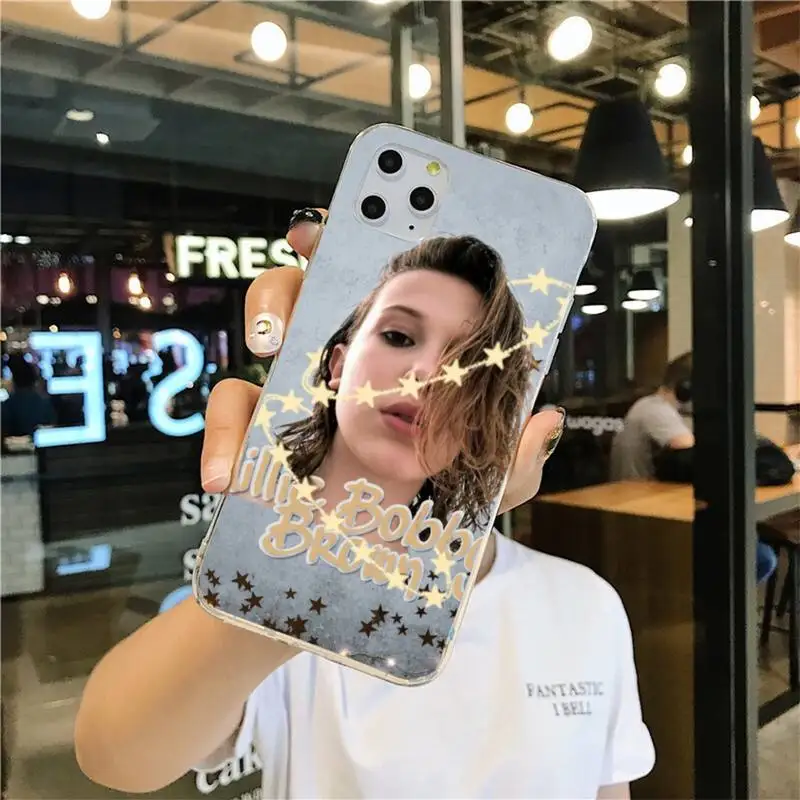 

Millie Bobby Brown Phone Case for iphone 12 pro max mini 11 pro XS MAX 8 7 6 6S Plus X 5S SE 2020 XR cover