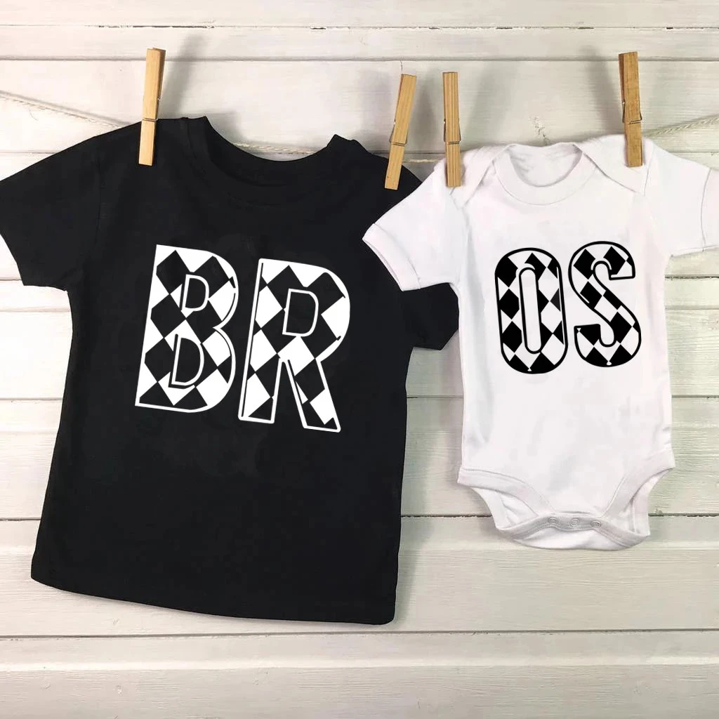 Conjunto de ropa para Hermanos, ropa para ni&ntilde;os, regalo para beb&eacute;-2