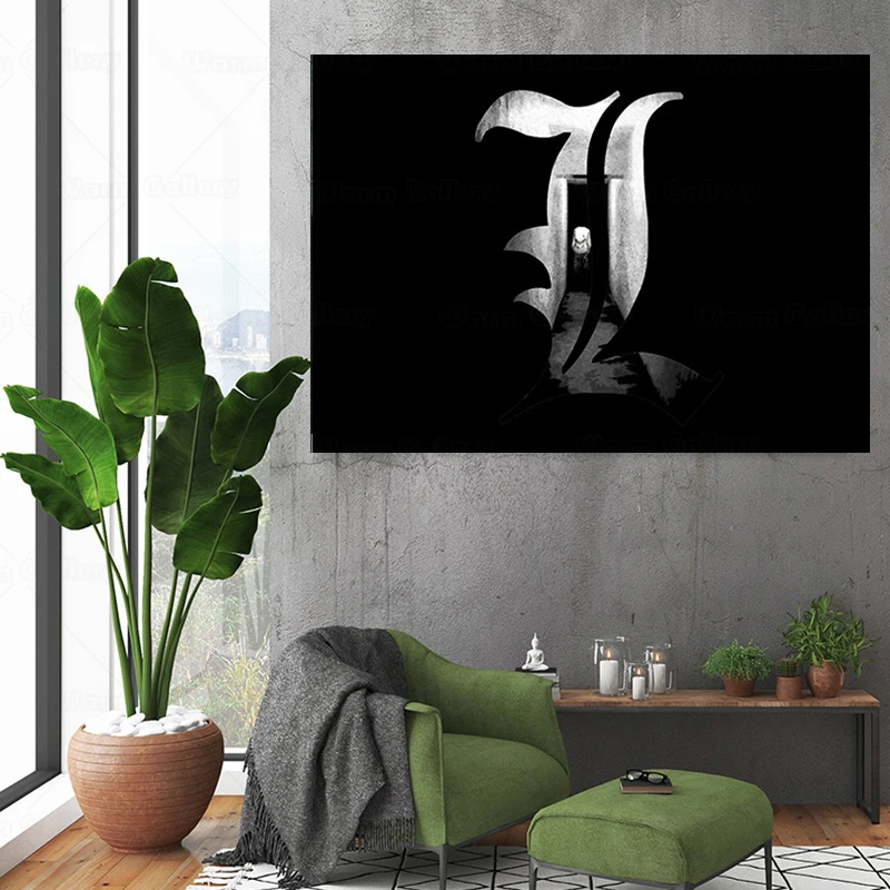 Картина на холсте Постер для украшения дома Death Note современный Рисунок в стиле