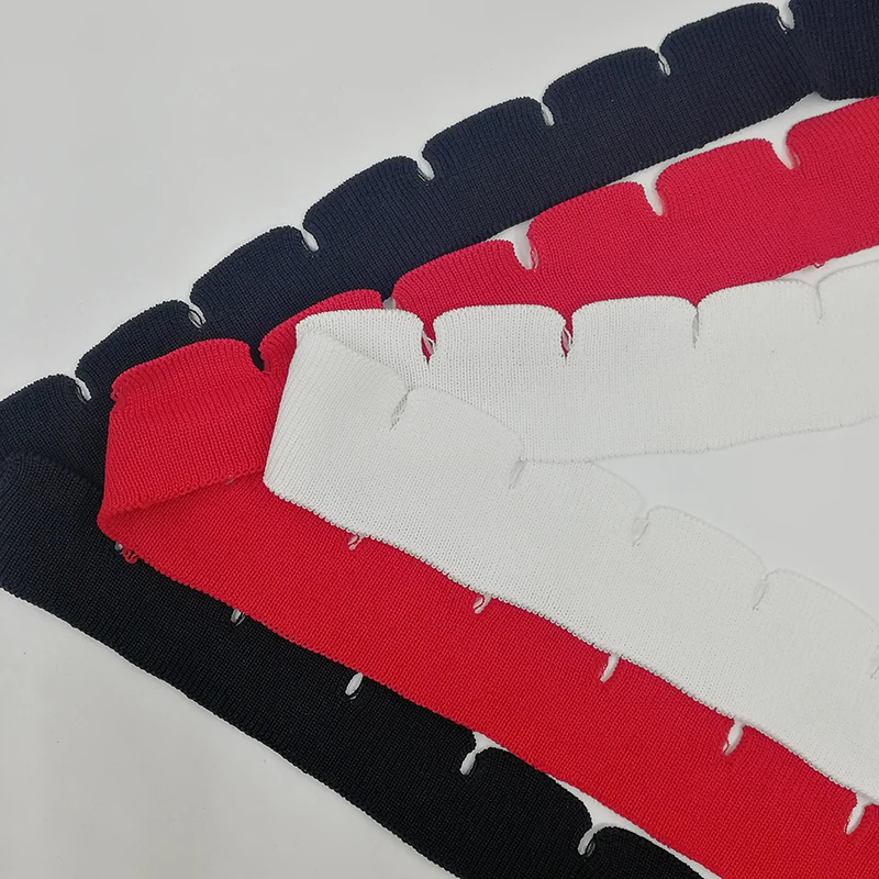 Трикотажная ткань в рубчик JIATAI необычный тренд виде полумесяца летний тонкий