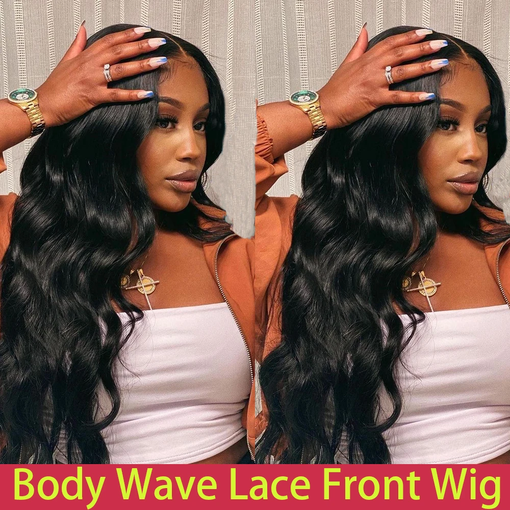 

28 30 Inch Body Wave Front Wig Human Hair 13x4 Transparent Lace Front Wig For Women Pre Plucked Brazilian Remy 4x4 Closure Wigs