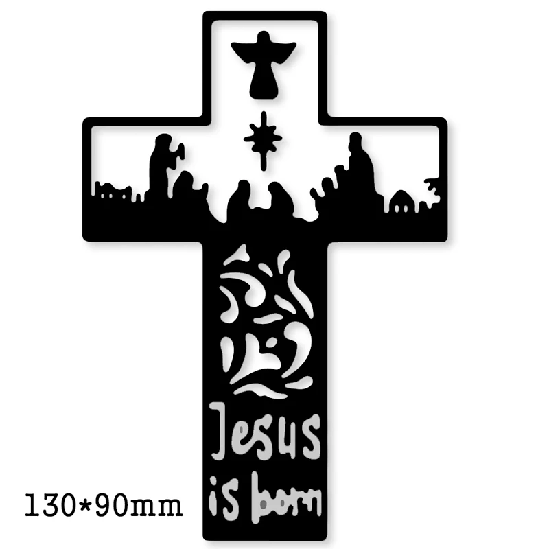 

2020 new metal dies Nativity Scene Cross Cutting Dies Stencils dies for Scrapbooking DIY Album Paper Cards Making Embossing Dies