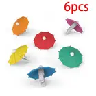 Маркер на стакан для Вина Силиконовый красный, 6 шт.