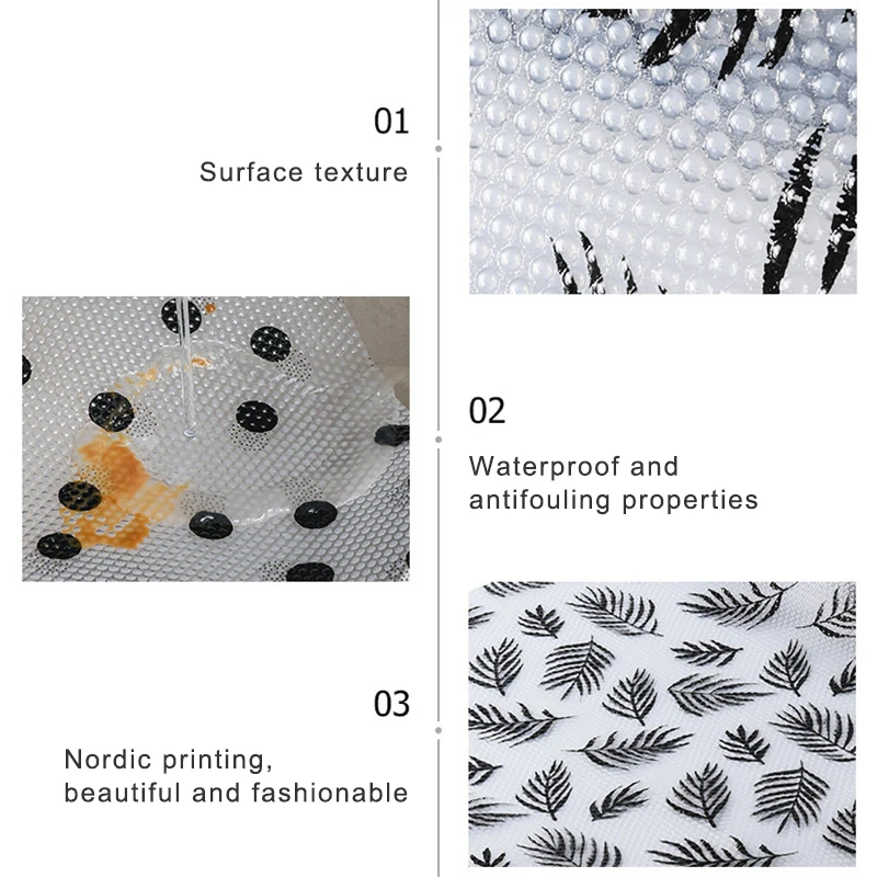 

Can Be Cut Anti-pollution Waterproof Table Mat Household Plastic Drawer Moisture-proof Wardrobe Mat Kitchen Oil-proof Table Mat