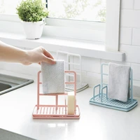 kitchen sponge drainer rack towel holder sink shelf kitchen organizer storage basket adjustable bathroom holder sink accessorie