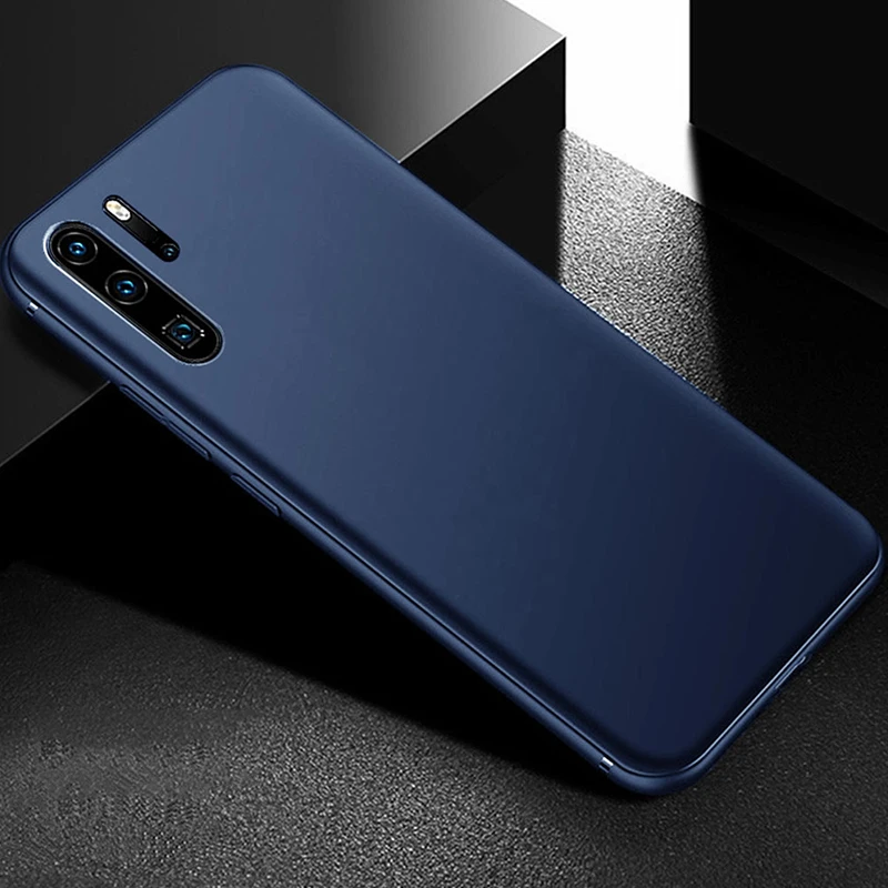 Синий Raugee матовый чехол для huawei P30 Pro чехол Роскошный бампер силиконовый Полный чехол ультра тонкий чехол для huawei P30 P 30 Pro Lite чехол - Цвет: Синий