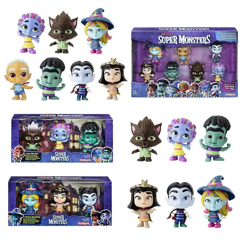 Hasbro Netflix супер монстров комплект из 7 фигурки аниме для коллекционеров Монстр Trio