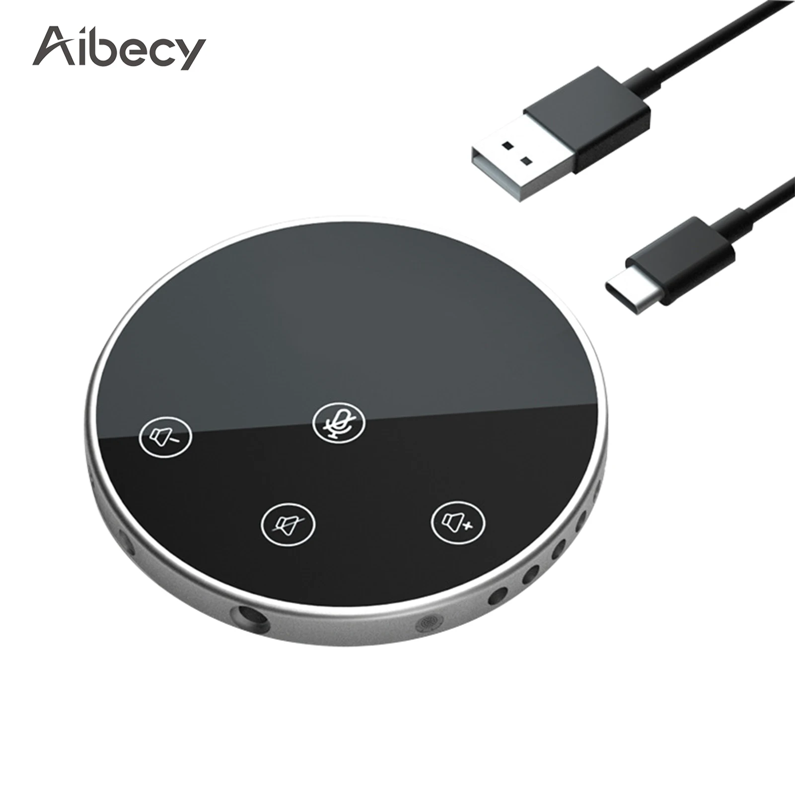 Настольный USB-микрофон Aibecy для телефонной связи 360 всенаправленный