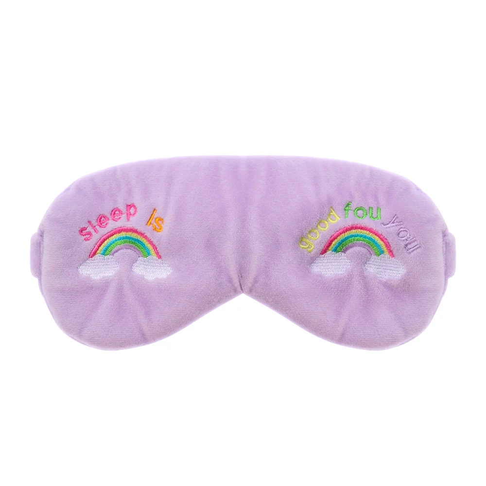 purple Милая мультяшная Кружевная повязка на глаза маска для сна, маска из микрофибры для глаз повязка на глаз повязки расслабляющий массаж тени крышка кошачий Глаз Маска Крышка - Цвет: purple