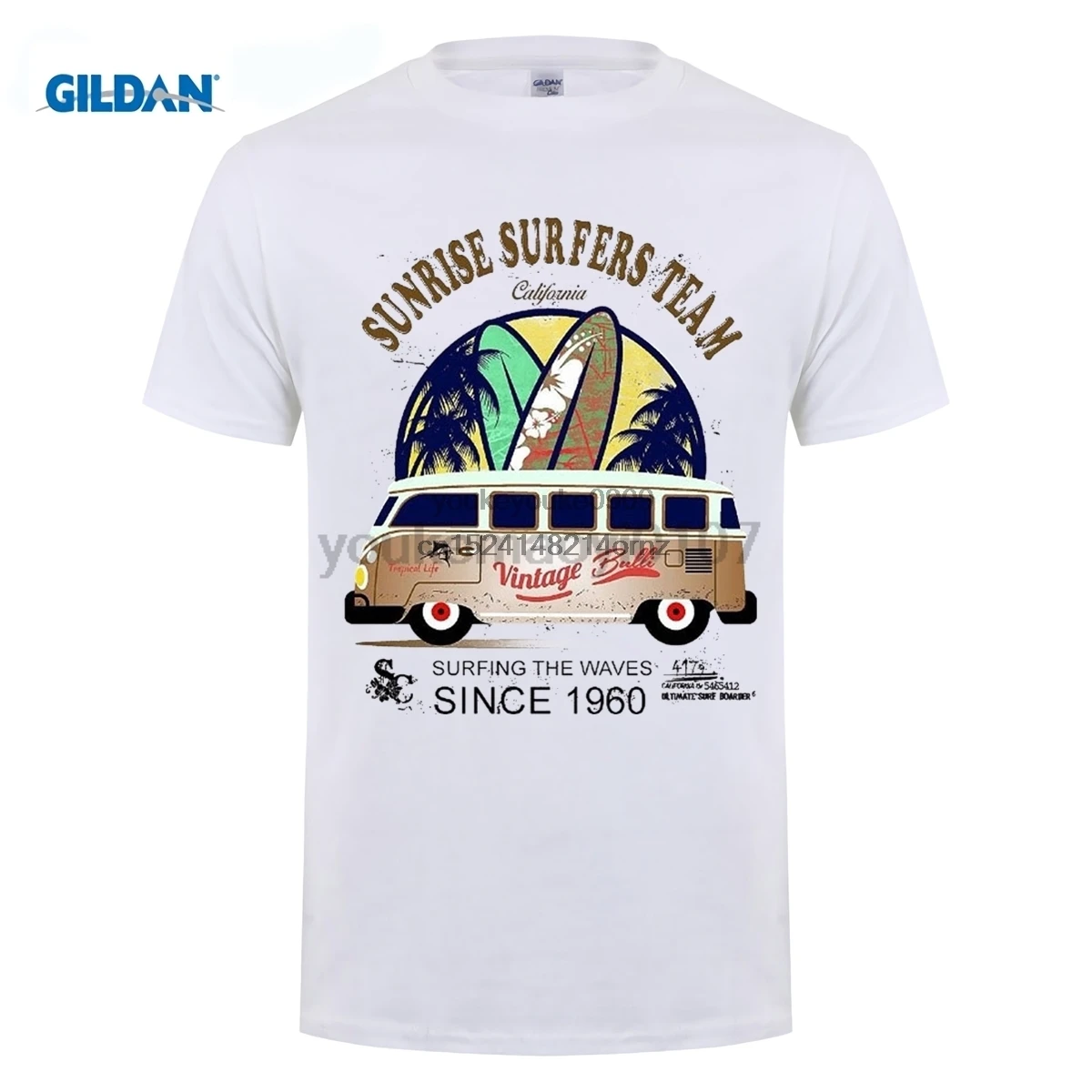 Новинка 2019 футболка с буквенным принтом крутая модная новинка стильная Surfer Bus