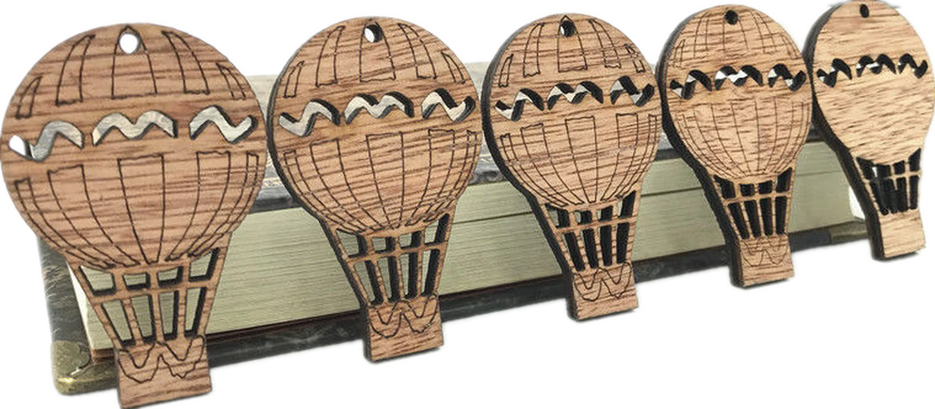 DIY 50 шт деревянный кулон воздушный шар форма подходит для украшения скрапбукинга