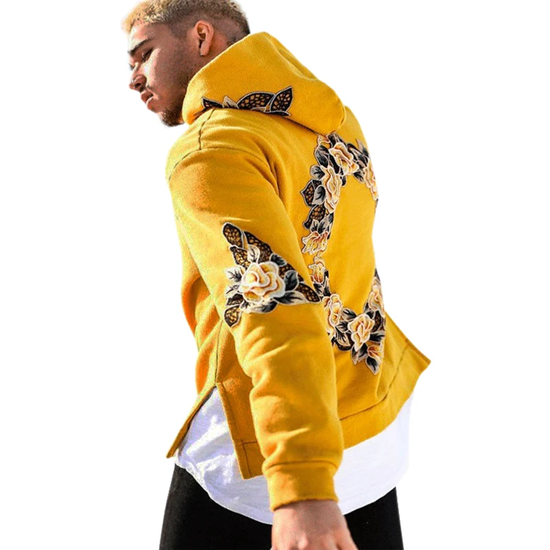 

Men's Winter Jacket Autumn Spring Hoodies Loose Long Sleeve Casual Simple Fashion Print Embroidery Hooded Zipper