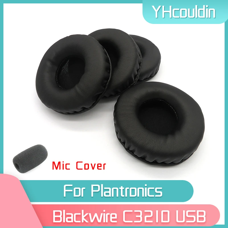 

YHcouldin Earpads For Plantronics Blackwire C3210 USB Headphone Accessaries Replacement Wrinkled Leather