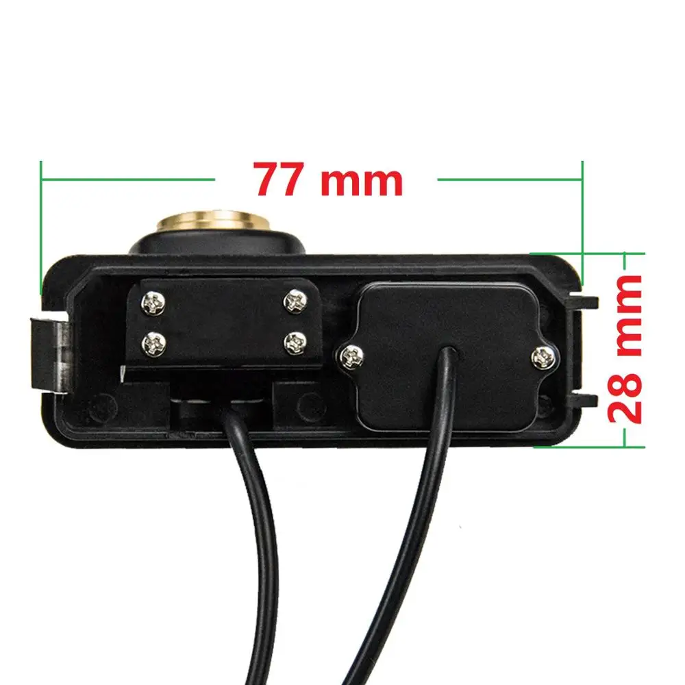 HD 720P Золотая Водонепроницаемая Автомобильная камера заднего вида для VW