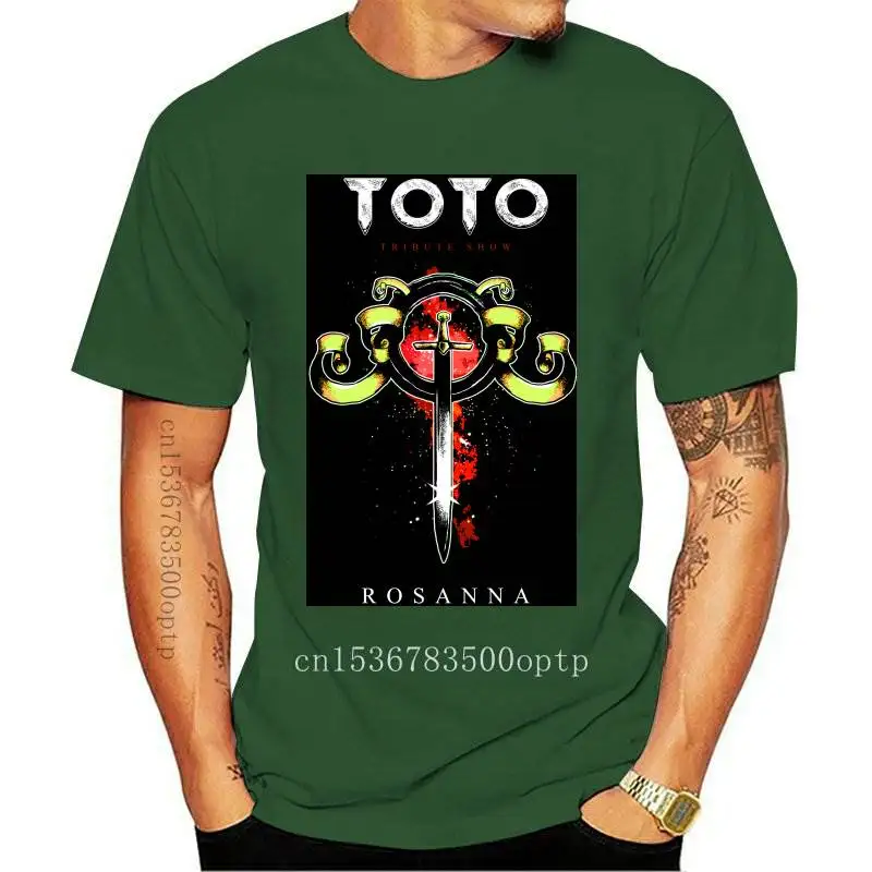 

Новинка 2021, ретро футболка Toto с символами лица, рок-группы, черная, белая футболка, Мужская Бесплатная доставка, Винтажная футболка с графиче...