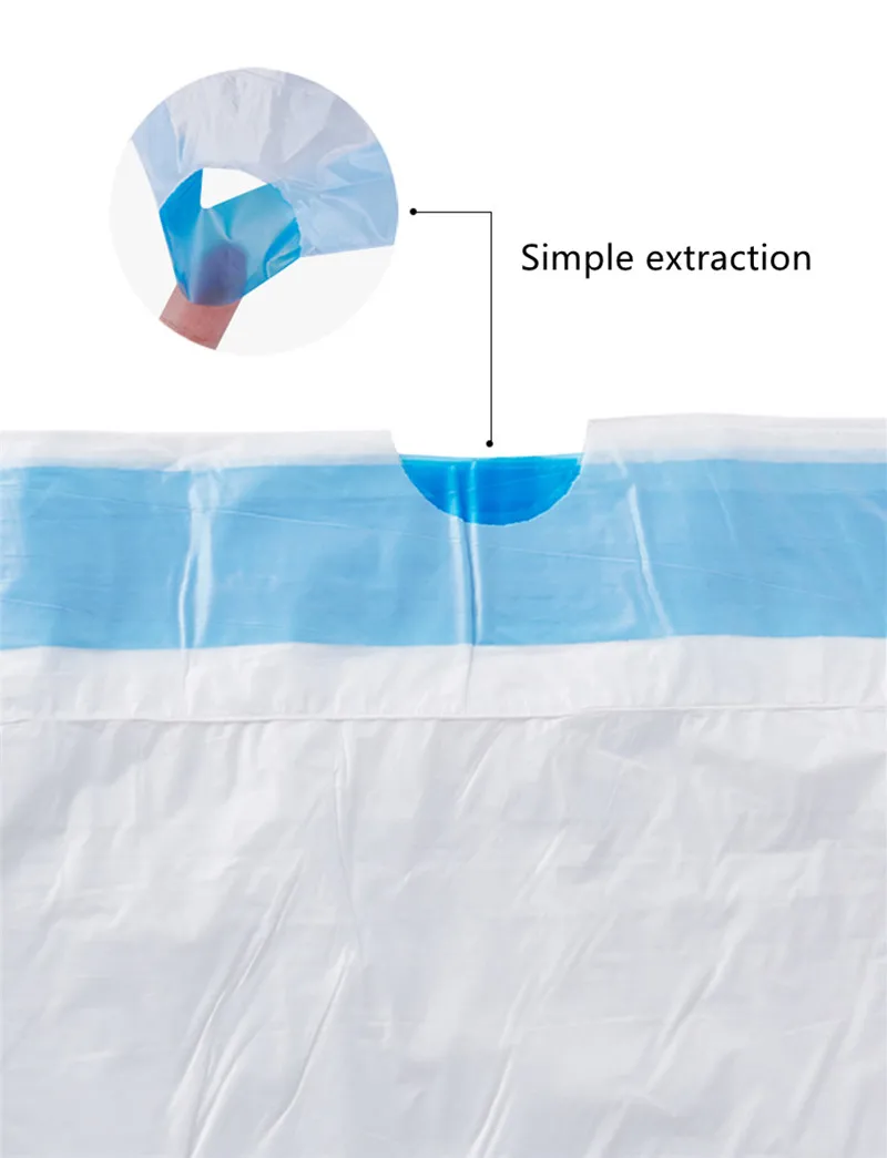 

High quality sorting garbage bag thickened drawstring plastic bag household portable automatic closing large threaded type