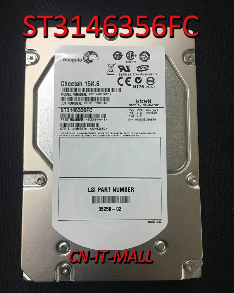 

Seagate Cheetah 15K.6 ST3146356FC 146GB 15000 RPM 4Gbps Fiber Channel 3.5" Internal Hard Drive