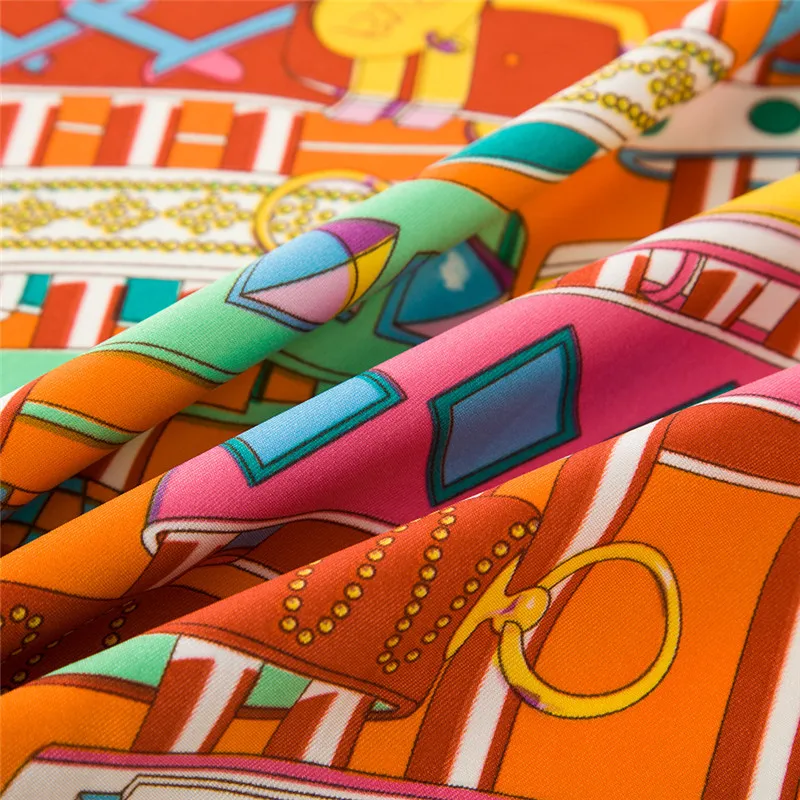 Повседневный Шелковый шарф женские квадратные шарфы оберточный браслет пояс