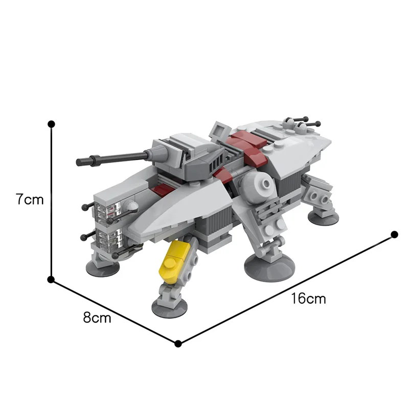 

Diy Moc Star Space AT-TE Mini Terrain Tacticaled Performer High-Tech Model Collection Movie Creative Assembly Toys for Kid Gifts