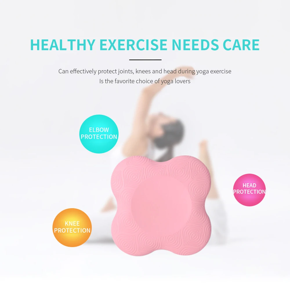 2PCS/Set Portable Small Round Knee Pad Yoga Mats Fitness Sprot Plank Gym Disc Protective Cushion Non Slip Mat Dropship | Спорт и