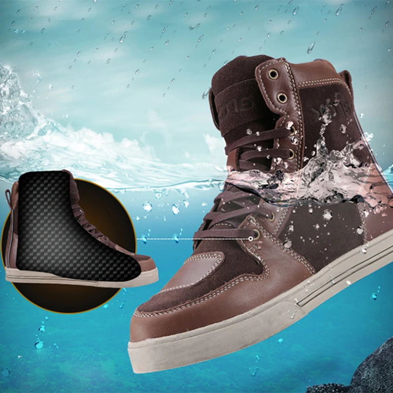 Мужские мотоциклетные Водонепроницаемые кожаные ботинки ARCX всесезонные