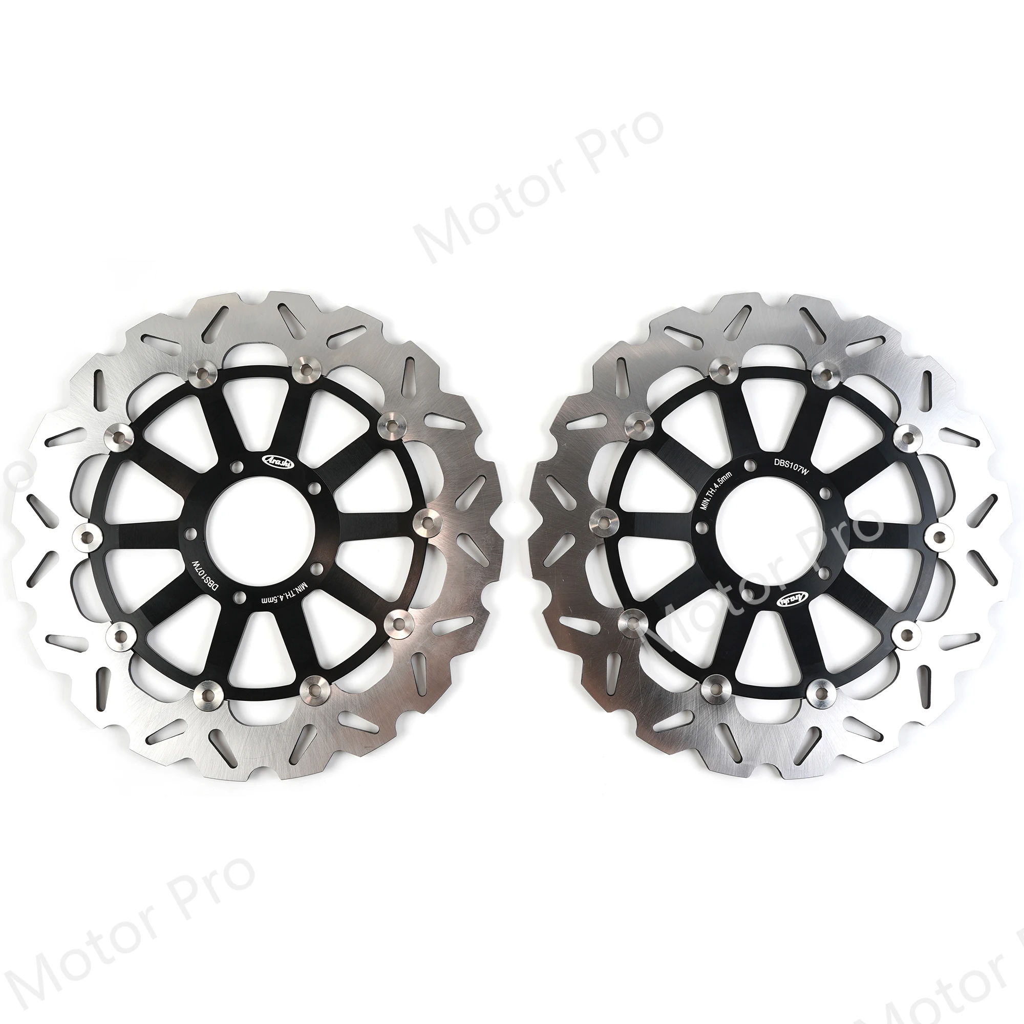 Плавающий диск с ЧПУ 2 шт. для Ducati MONSTER STRIPE / DARK ABS 821 2015 2016 2017 HYPERSTRADA