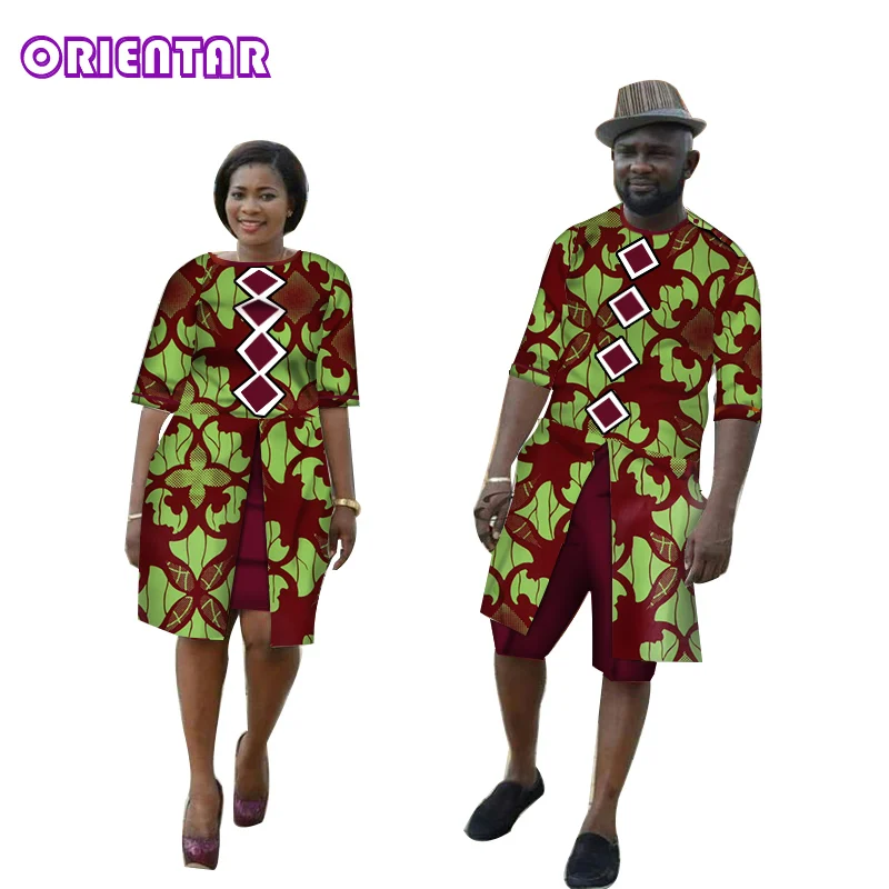 Платье в африканском стиле для пары одежда женщин и мужчин длинная рубашка штаны