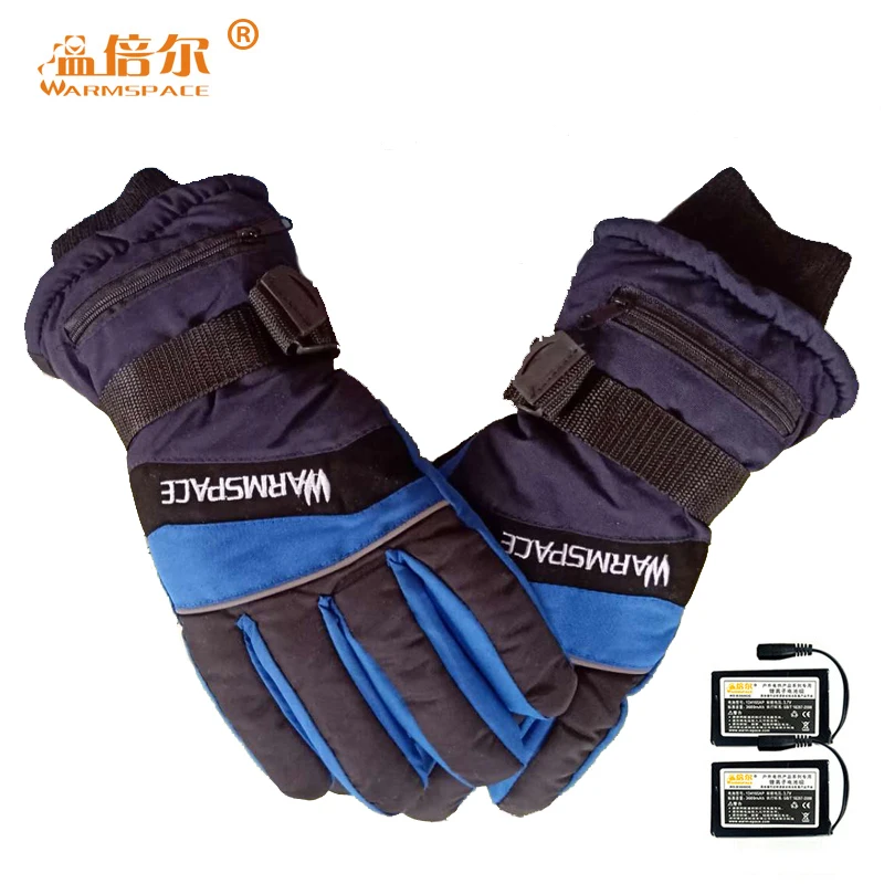Warmspace поддерживающая батарея для нагреваемых перчаток с подогревом Стелька носок для лыжного спорта перезаряжаемые перчатки с электрическим подогревом зимние теплые перчатки